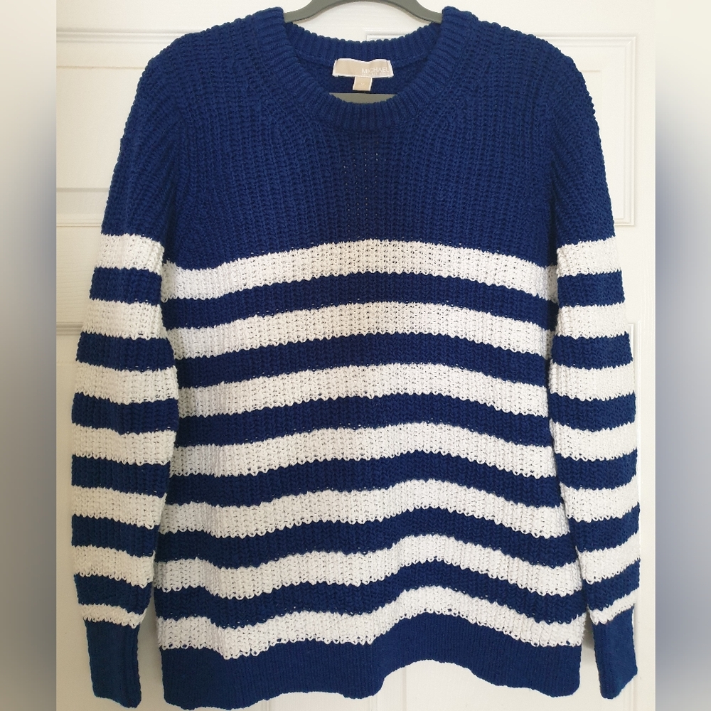 Michael Kors Striped Cotton Sweater